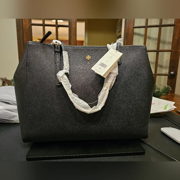 Tory Burch Emerson Large Double Zip Tote - Picture 8 of 12